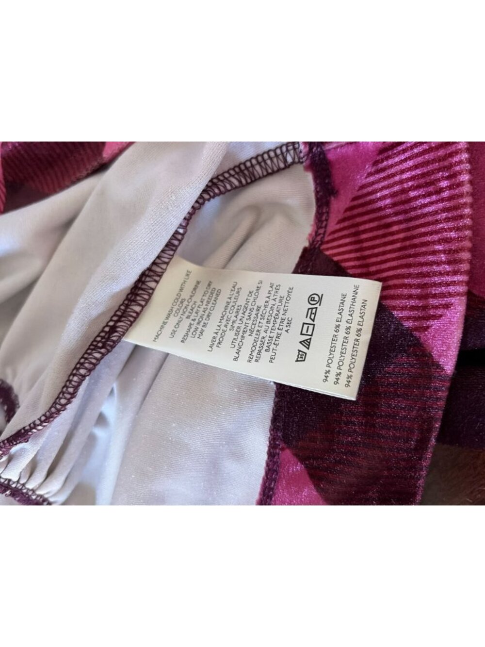 Anthropologie Maeve Velvet Plaid Babydoll Blouse Pink Goth Whimsygoth Grunge L - Picture 9 of 10